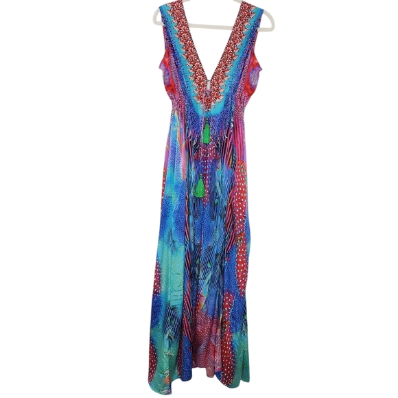 NWT True Colours Multicolor Maxi Dress - Picture 2 of 8